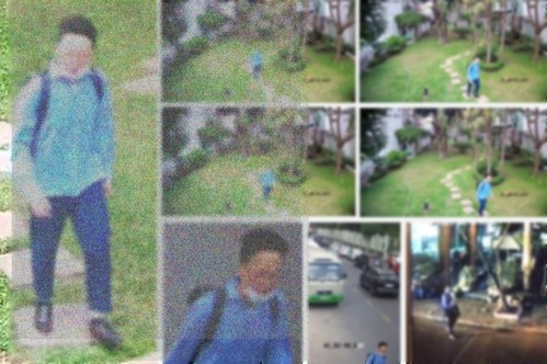 지난 21일 베트남 호찌민시 한국 교민 강도살인 사건의 유력한 용의자로 체포된 한국인 이모(29) 씨가 사건 당시 현장 주변을 배회하는 모습이 찍힌 CCTV 영상. [주호찌민 한국 총영사관 제공]
