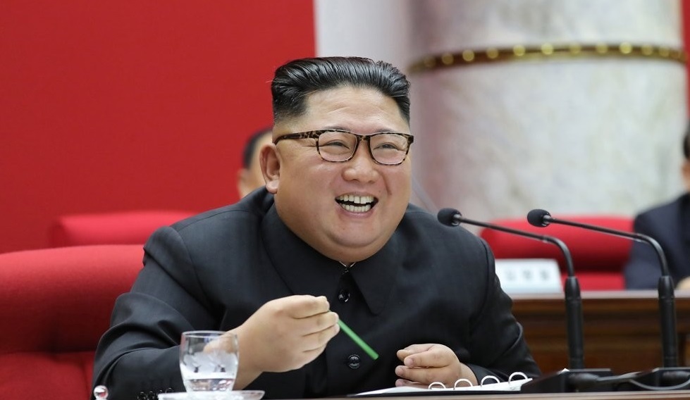 North Korean leader Kim Jong-un speaks as he presides over a plenary meeting of the Central Committee of the Workers' Party of Korea in Pyongyang, in this photo released by the North's official Korean Central News Agency on Jan. 1, 2020. (For Use Only in the Republic of Korea. No Redistribution) (Yonhap)