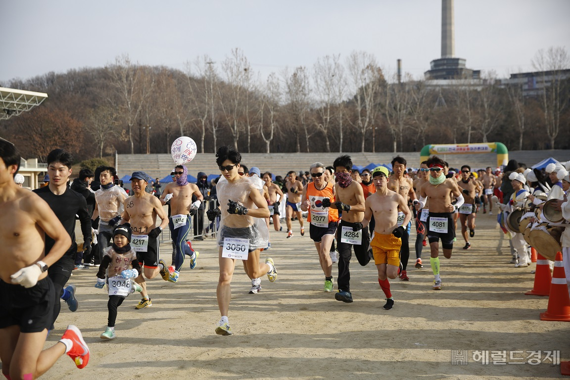 2019전국새해알몸마라톤대회 모습.[대구시 제공]
