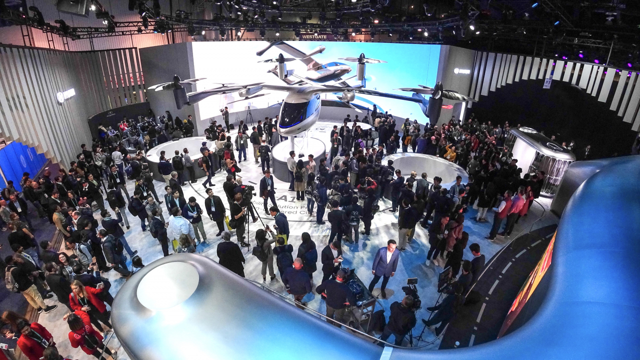 CES 2020 현대차 전시장에 배치된 PAV 콘셉트 ‘S-A1’. [현대차 제공]