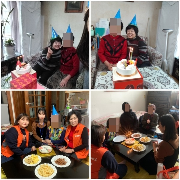 평택시 송탄치매안심센터는 방문형 생신 축하 이벤트를 운영했다. [평택시 제공]