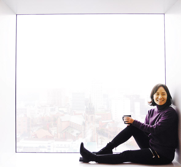 7일 서울 을지로 에임 사무실에서 만난 이지혜 대표. [박해묵 기자]