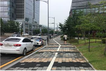 안양 벌말로 가로수 조성 예정지.