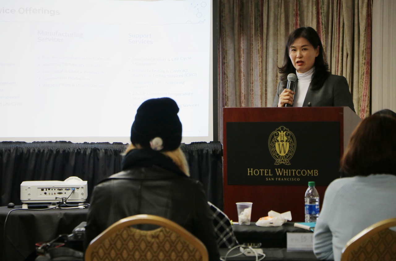Regina Choi-Rivera, head of the sCMO business unit at Samsung Biologics (Joint Press Corp.)