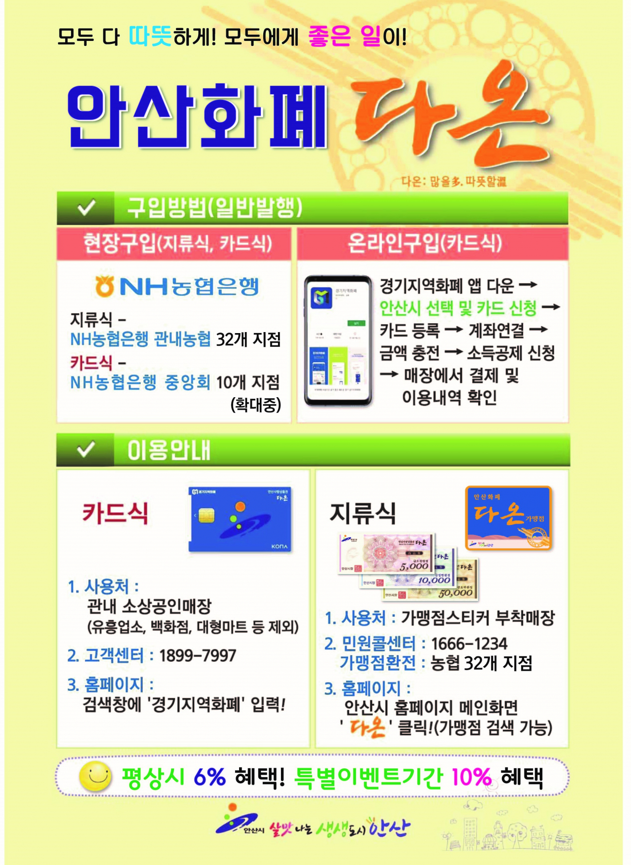 안산화폐 다온 포스터