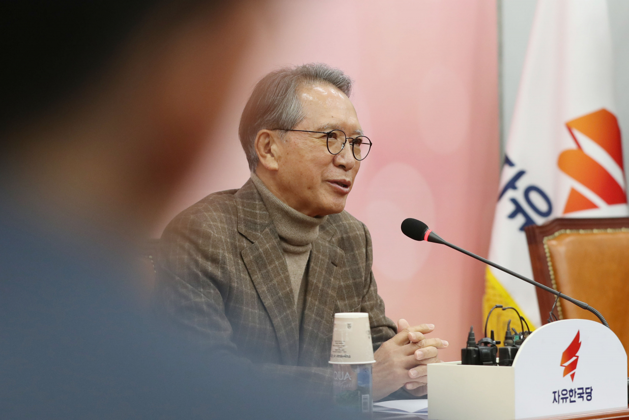 김형오 자유한국당 공천관리위원장.[연합]