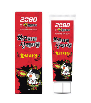 애경산업이 삼양식품과 협업해 출시한 ‘2080 호치치약’