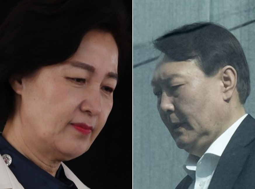 추미애 법무-윤석열 검찰총장 [연합]