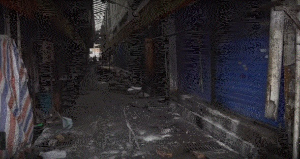폐쇄된 우한 수산물도매시장