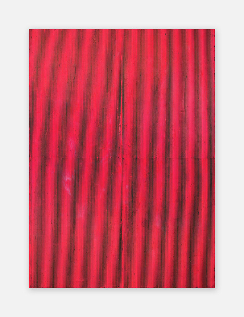 최선_Korean Pancake_골판지 위에 팬케이크 크림_110x79cm_2019