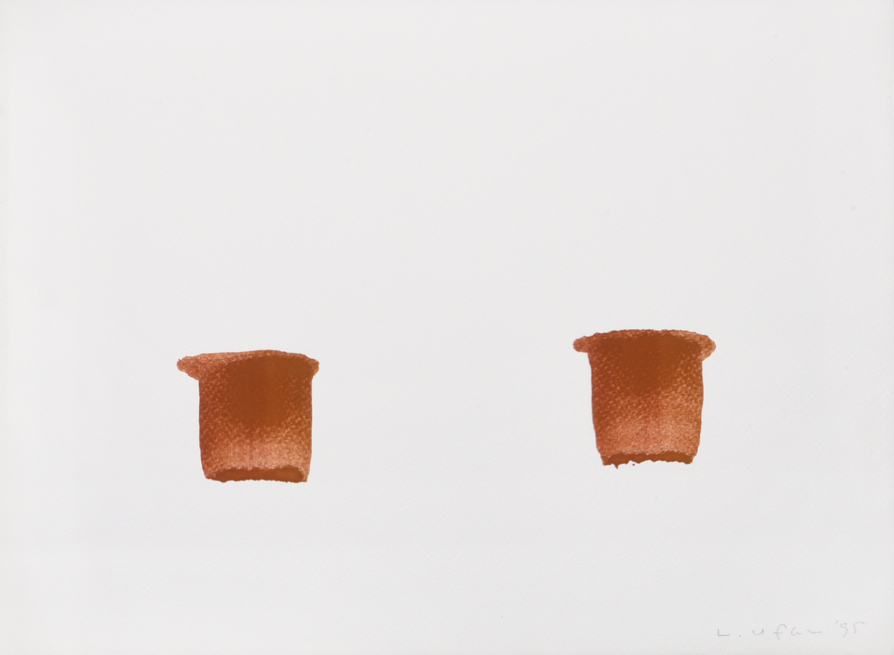 이우환_조응_종이에 수채_27.4&times;37.5cm_1995