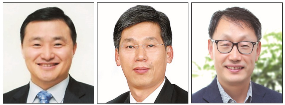 왼쪽부터 노태문 삼성전자 무선사업부장, 이연모 LG전자 MC사업본부장, 구현모 KT CEO 내정자.