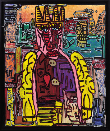 로베르 콩바스 ‘황제의 귀환’ 캔버스에 아크릴, 120&times;100㎝, 2007.