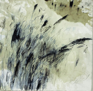 김중백 ‘무제’ 혼합재료, 73x73㎝, 2019.