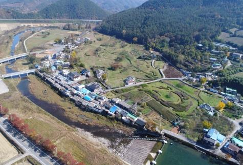 광역상수원 인근 화순군 남면 사평리 강변수변공원 조성. [사진=영산강환경청]