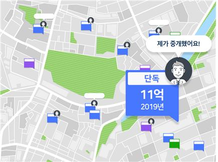 실중개사례 서비스 일부 화면. [밸류맵 제공]