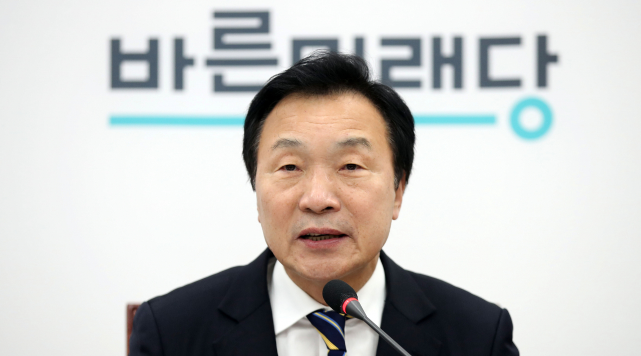 바른미래당 손학규 대표가 7일 국회에서 열린 최고위원회의에서 발언하고 있다. [사진=연합]