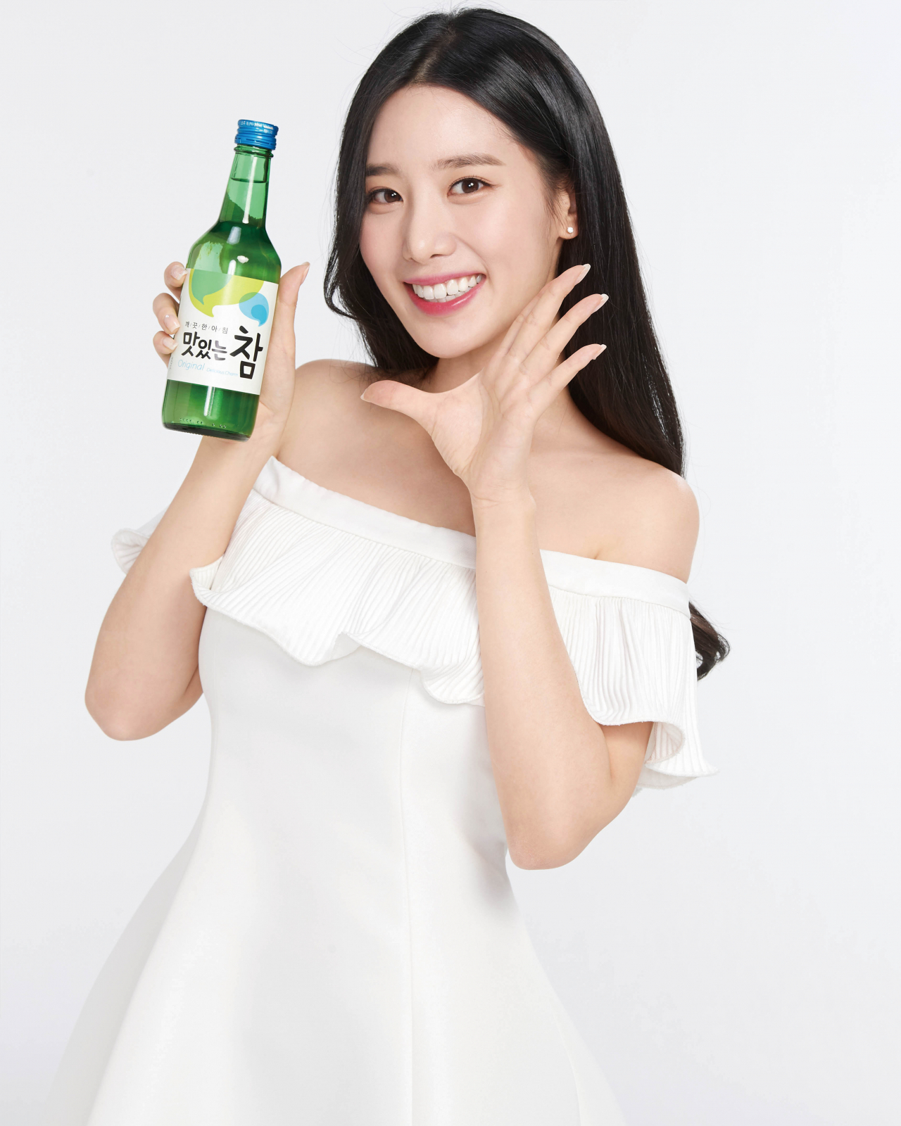 금복주 맛있는참의 광고모델로 선정된 걸그룹 베리굿의 조현.[금복주 제공]