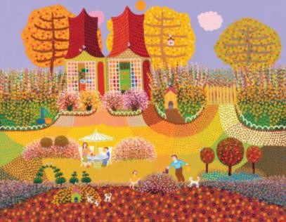 뜰 안의 풍경(Landscape of a Garden) 2009, Acrylic on Canvas, 91&times;116.8cm [포스코미술관 제공]