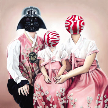 진희서, I am your father, 72.7 X 72.7, Oil on canvas, 2015 [연희동아트페어 제공]