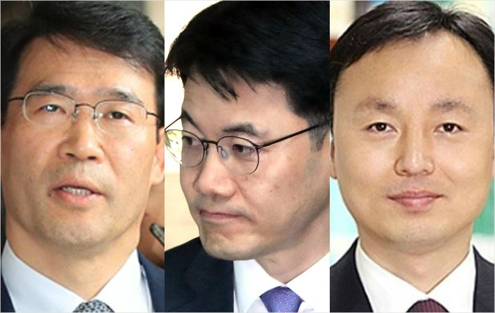 왼쪽부터 신광렬, 성창호, 조의연 부장판사[연합]