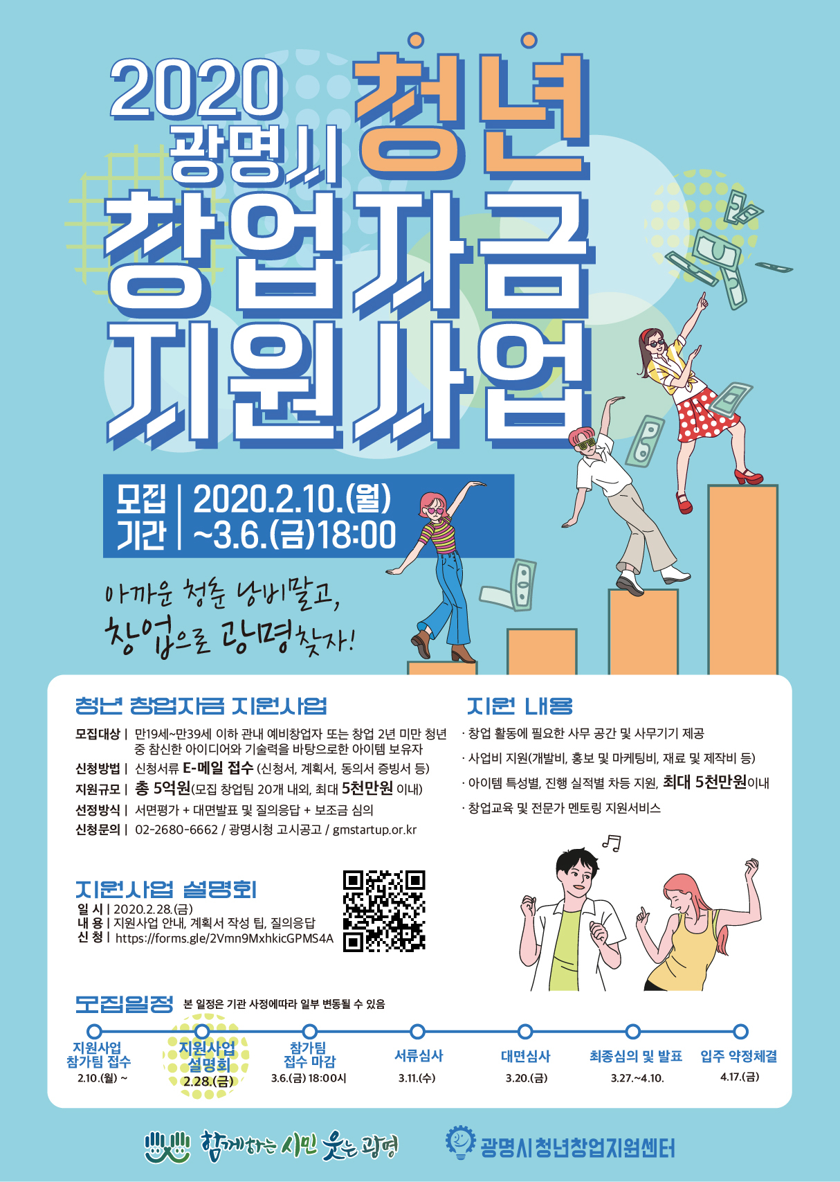 광명시가 청년 창업자 육성과 창업기반 조성을 위해 청년창업자금을 지원한다.[광명시 제공]