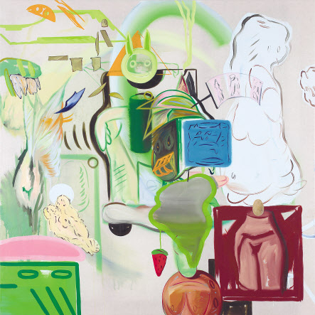 박경률, Home, 2018, Oil on cotton, 145x145cm[도잉아트 제공]