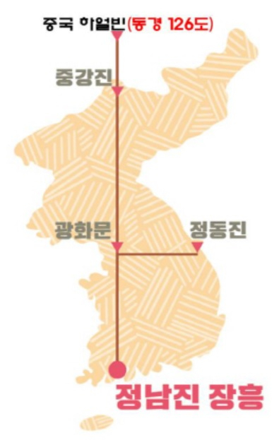 장흥군 새 일러스트에 표기된 안중근의사 거사장소 하얼빈