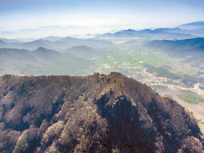 다도해가 한눈에 보이는 장흥 사자산.