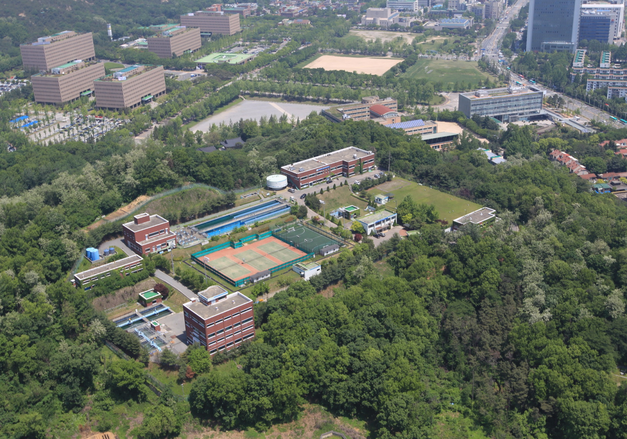 과천 정수장 전경.
