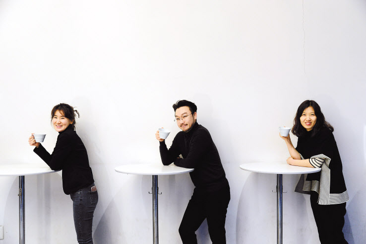 ‘아이다’와 청춘을 함께한 이지영 연출·문병권 안무감독·오민영 음악감독(왼쪽부터). 박해묵 기자