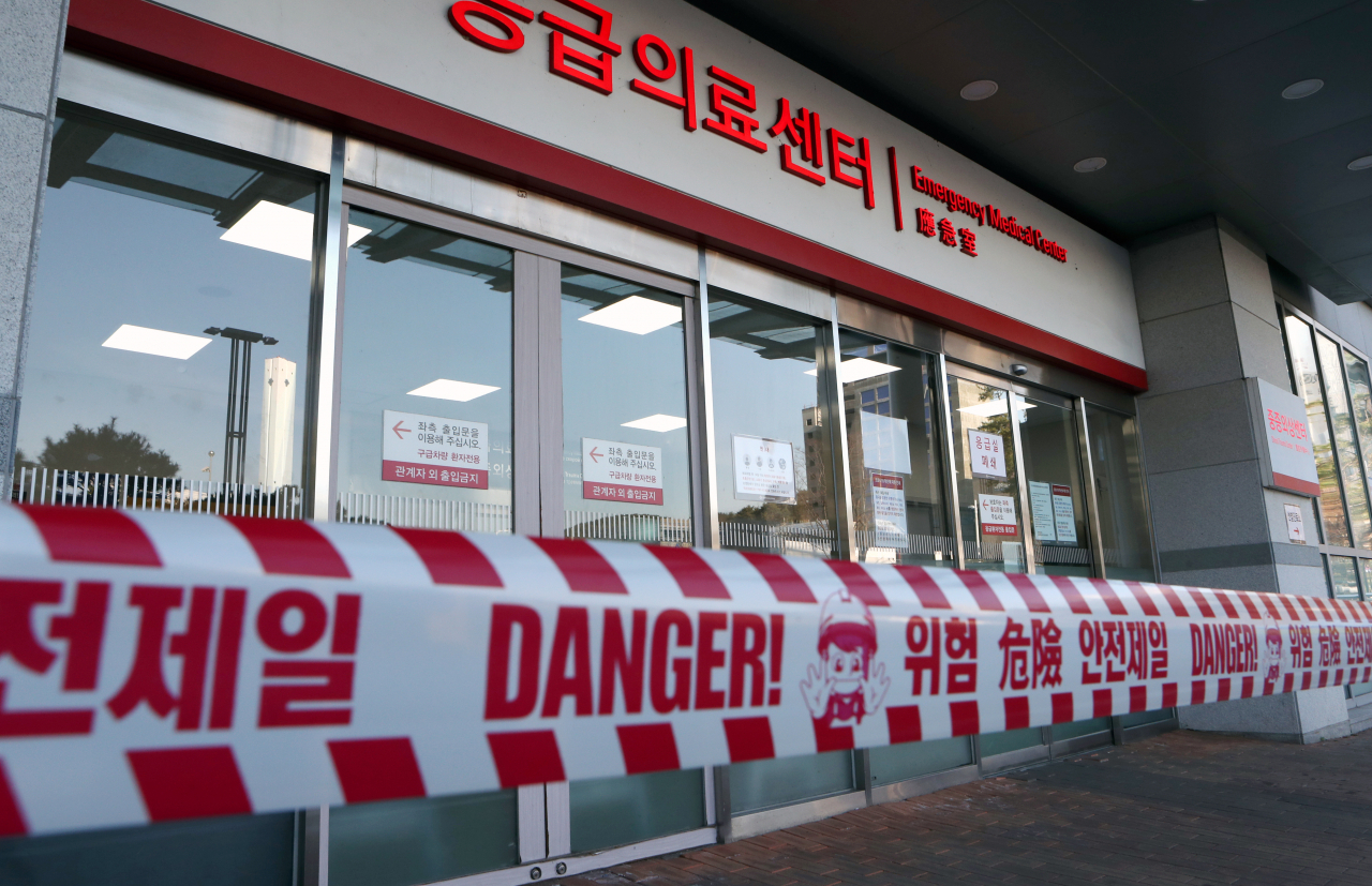 부산 해운대백병원 응급실의 모습. [사진=연합뉴스]