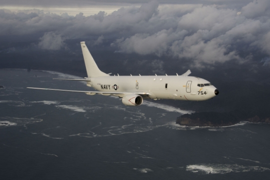 해상초계기 P-8A 포세이돈.[사진=보잉]
