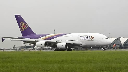 [타이항공 A380기=연합]