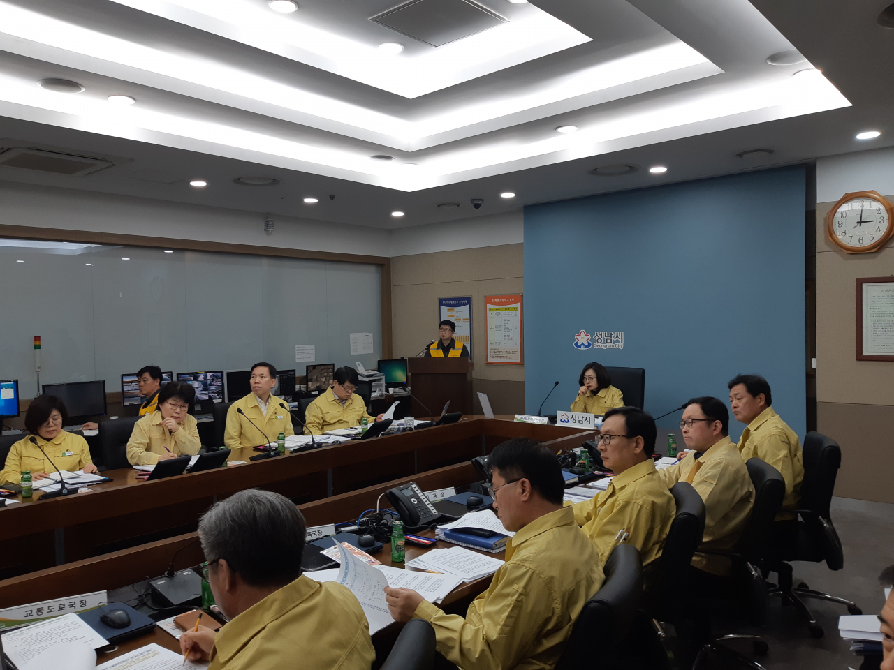 성남시는 코로나19 대응 상황 긴급보고회를 실시했다. [성남시 제공]