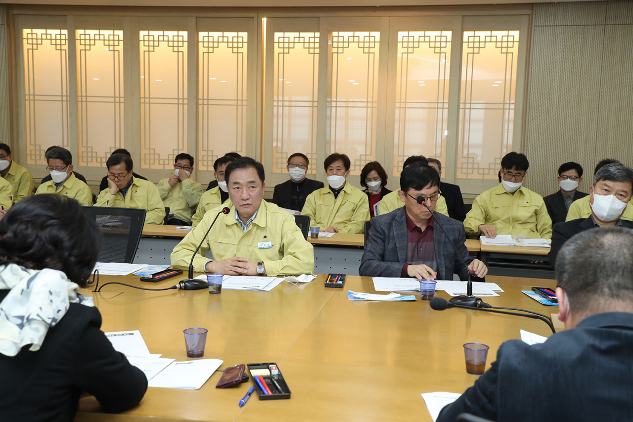 평택시는 주요단체장과 코로나19 긴급 간담회를 개최했다. [평택시 제공]