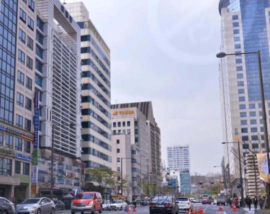 오피스 시설이 밀집한 서울 강남 일대 전경. [헤럴드경제DB]