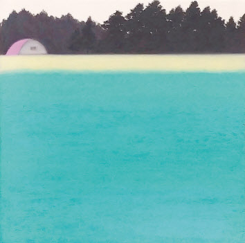 권소영, Landscape, 25x25cm, 한지에 수묵, 2019