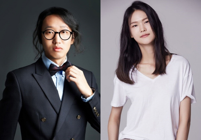 개그맨 김경진(왼쪽)과 모델 전수민.