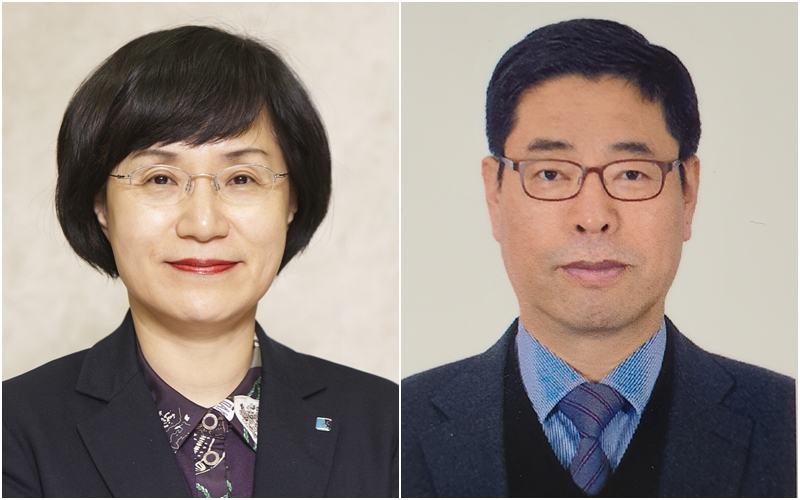 권선주 전 기업은행장(왼쪽)과 오규택 중앙대 교수