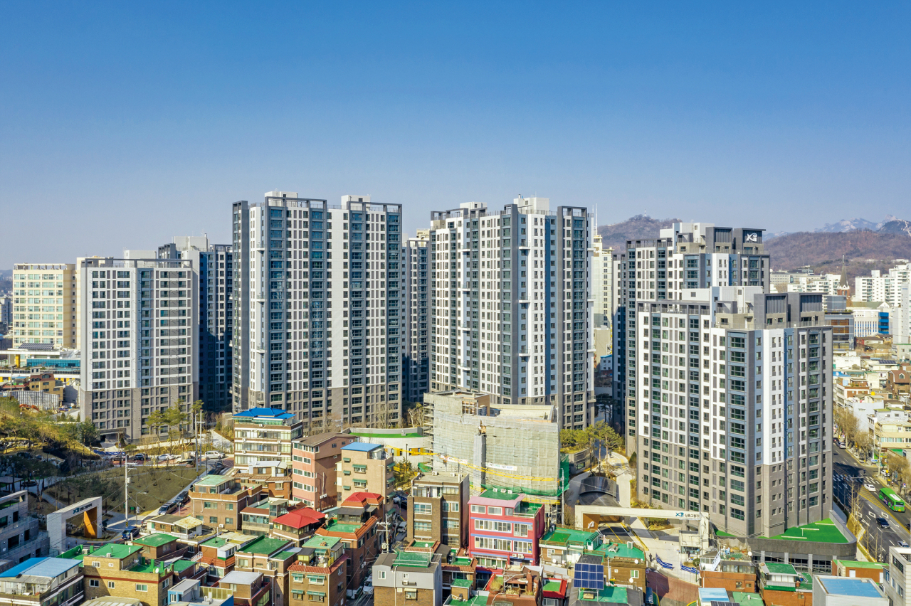 입주가 한창인 서울 마포구 신촌그랑자이.