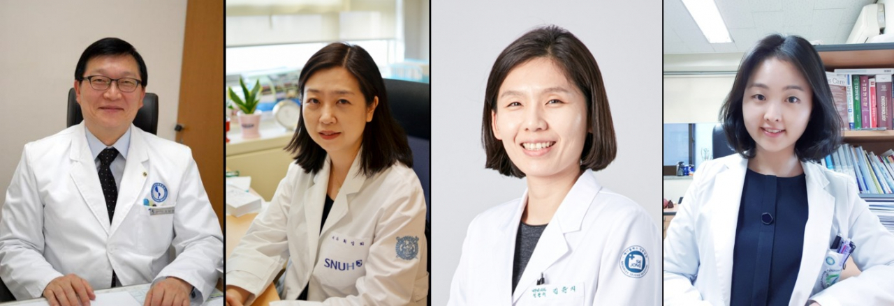 (왼쪽부터) 조남한 교수, 최성희 교수, 김윤지 과장, 구유정 교수