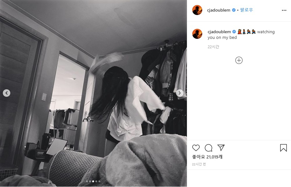 27일 래퍼 씨잼이 자신의 인스타그램에 올린 5장의 사진 중 한 장. [씨잼 인스타그램 캡처]