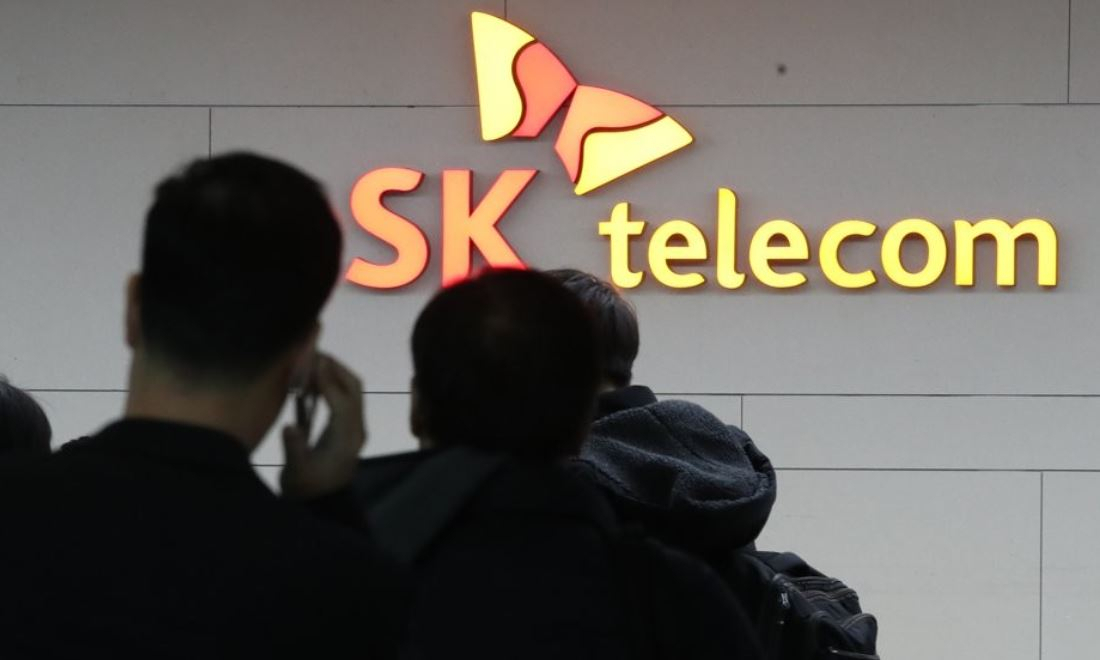 SK텔레콤 인천 국제공항 제2터미널 로밍부스 모습 [사진=연합]