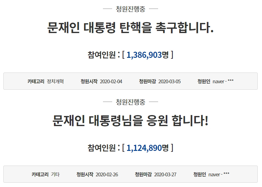 청와대 홈페이지 캡처.