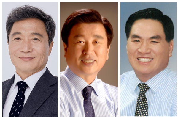 이학재·이원복·강창규〈사진 왼족부터〉