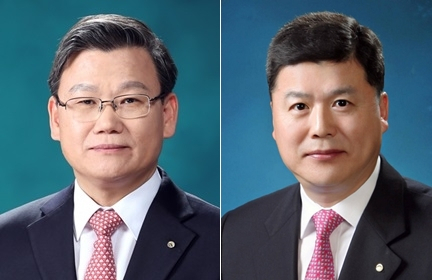 이원덕 우리금융 부사장(왼쪽)과 권광석 우리은행장 내정자