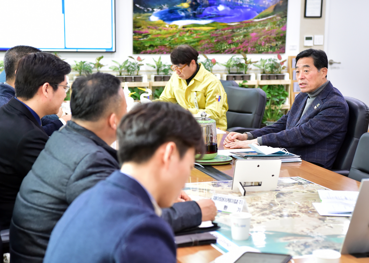 윤화섭 안산시장은 마스크 원활공급을 위해 경기도에 건의했다. [안산시 제공]