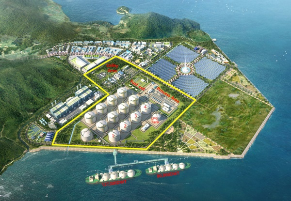 여수시 묘도에 건설될 LNG 허브 터미널 사업.