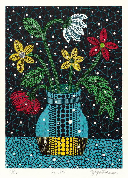 ② 야요이 쿠사마/ Flowers/ 스크린 프린트/ 33&times;24 cm/ 1997